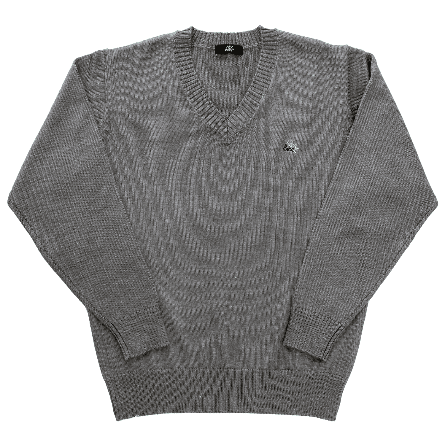 冬におすすめ！ウール混のセーター（ゆったりシルエット）-07　グレー