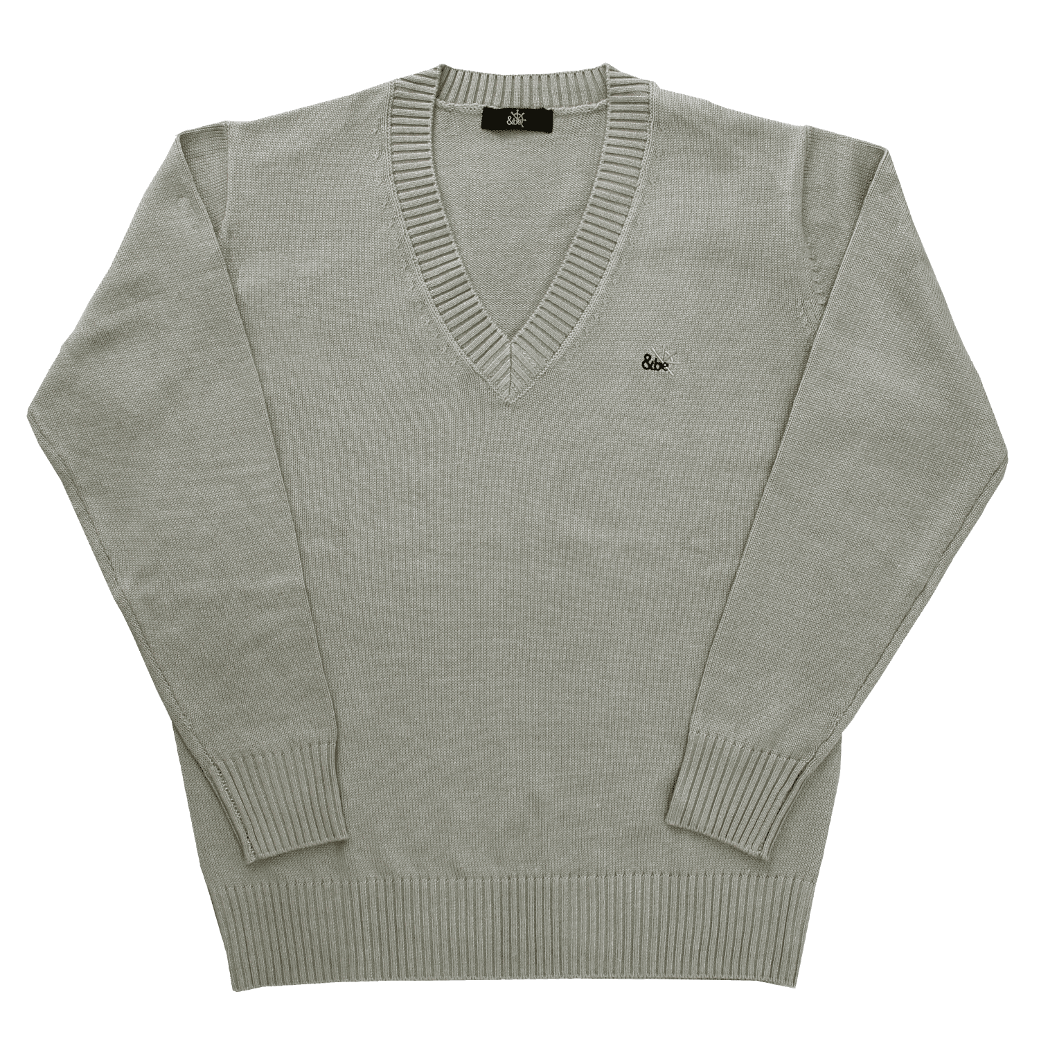 8G毛混セーター（ワンポイント刺繍入り）