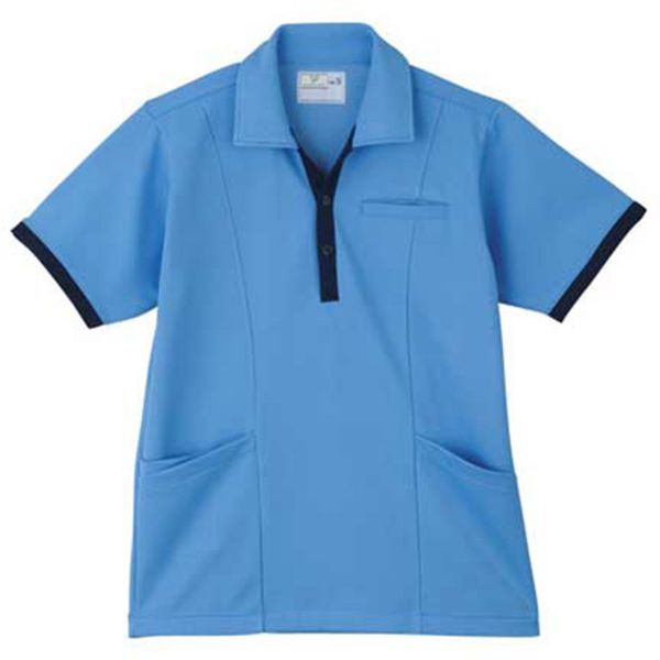 男女兼用 シャツ 介護士 明るいカラー 多色 ポケット付 キラク