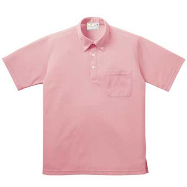 【男女兼用】ボタンダウンシャツ（介護士向け）胸ポケット付き・ボタンダウン・シンプル