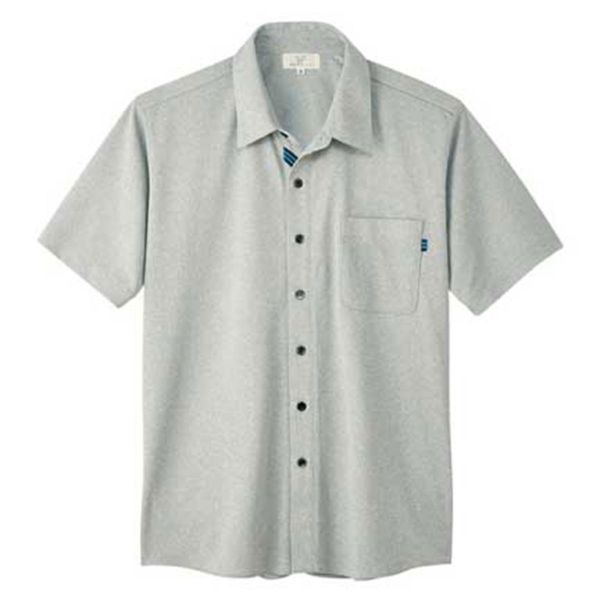 【男女兼用】ニットシャツ（介護士向け）吸汗速乾ストレッチ・二重の胸ポケット付き