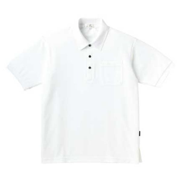 【男女兼用】ポロシャツ（介護士向け）カラフル介護用無地・綿ライクな素材