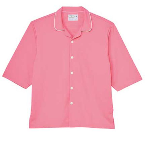 【男女兼用】前開きシャツ（高齢者ウエア／パジャマ）夏用 ・サラサラ清涼素材のパジャマ 衿付