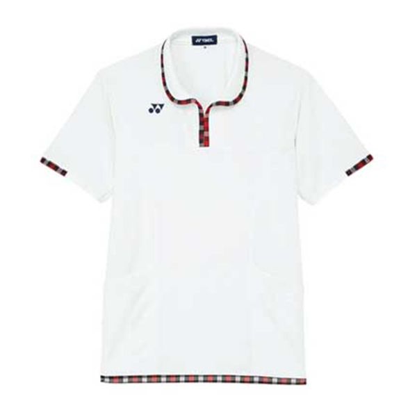 【レディス】ニットシャツ（介護士向け）超高通気性のサラサラ素材・ラウンドカラー・YONEX